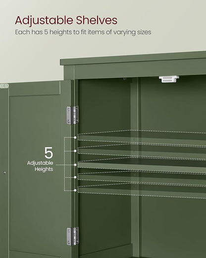VASAGLE Floor Storage Cabinet, Freestanding Storage Unit - Image 6