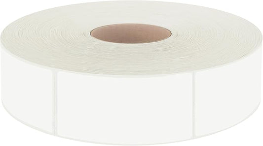 600 PCS White Rectangular Stickers, Blank Write On Labels Self-Adhesive by Stickyourhappymoment