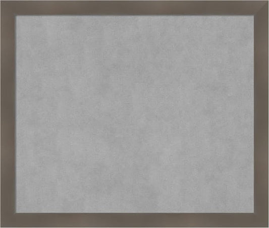 Amanti Art Grey Framed Magnetic Board 22x26 Medium Vision Board by AmantiArt