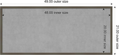 Amanti Art Grey Framed Magnetic Board 21x49 Oversize Vision Board - Image 3