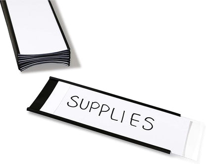 SmartSign Magnetic 'C' Channel Label Holders | 2.5" x 6" Pack of 10 by SmartSign