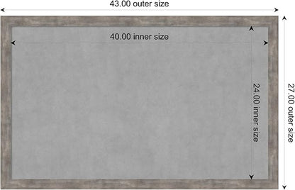 Amanti Art Silver Framed Magnetic Board 27x43 Large Vision Board - Image 4