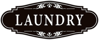 Laundry Room Door Sign for Business and Home，Self-adhesive Waterproof Cute by LUHIMO