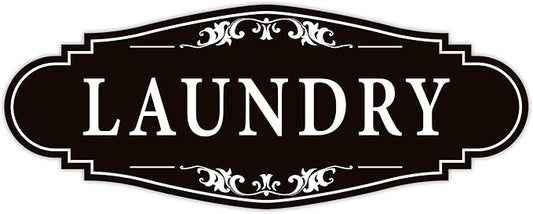 Laundry Room Door Sign for Business and Home，Self-adhesive Waterproof Cute by LUHIMO