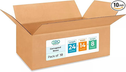 Large Shipping & Moving Boxes 24x14x8 inches by IDLPackaging
