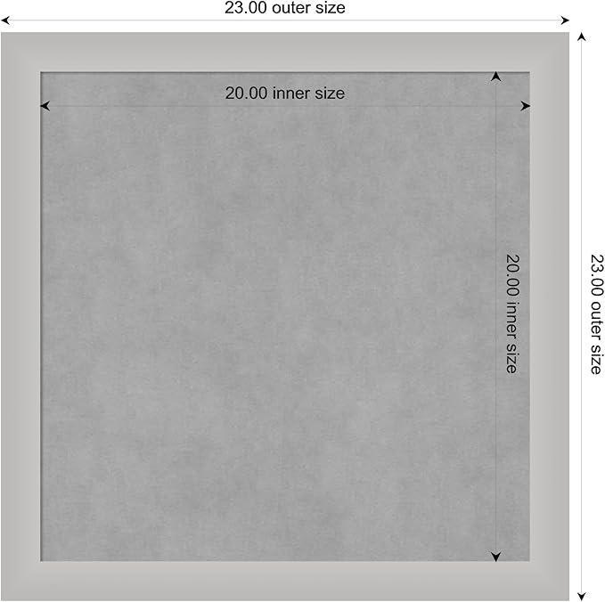 Amanti Art Silver Framed Magnetic Board 23x23 Medium Vision Board - Image 3