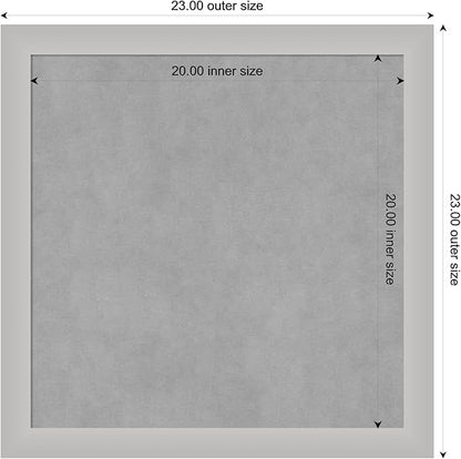 Amanti Art Silver Framed Magnetic Board 23x23 Medium Vision Board - Image 3