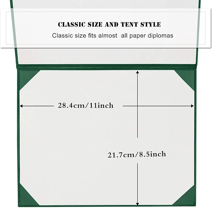 Diploma Cover 8.5” x11” Diploma Holder of Graduation Leatherette Padded - Image 6