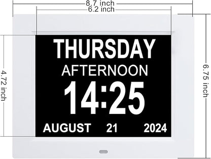 TMC 8 Inch Digital Dementia Clock - Image 9