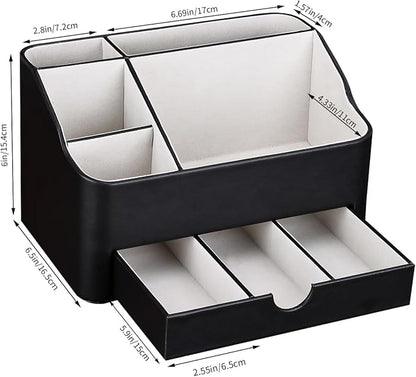 KINGFOM Desk Organizer with Drawer, Desk Organizer and Accessories 5 - Image 3