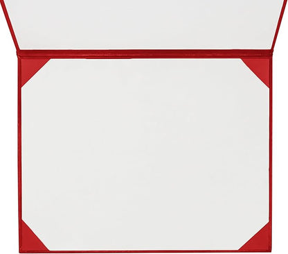 GraduationMall 8.5"x11" Smooth Padded Diploma Cover Certificate Holder Red - Image 4