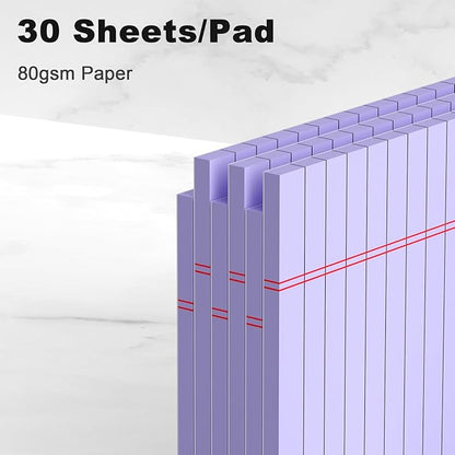 AILZFEI 6pcs Small Legal Pad 5x8 College Ruled Purple Legal Pads Notepads 6 - Image 3