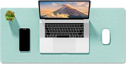 Auhoahsil Felt Desk Mat, Minimalist Large Mouse Pad XL 31.5 x 11.8 in, Desk Matt by Auhoahsil