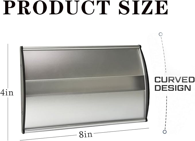 Set of 5 Curved Name Plate Holder 8" x 4" Wall Mount Office Business Door Sign - Image 3