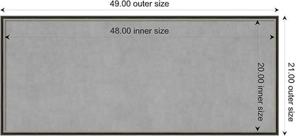 Amanti Art Black Framed Magnetic Board 21x49 Oversize Vision Board - Image 3