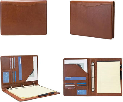 Geslun Personalized Genuine Leather 3 Ring Binder, Custom Engraved 8.5 x 11 - Image 6