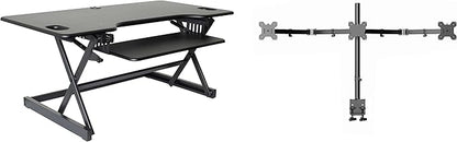 Rocelco 46" Large Height Adjustable Standing Desk Converter by Rocelco