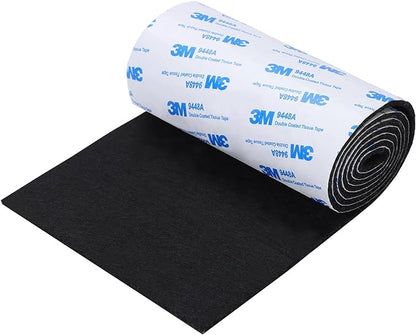 Felt Furniture Pads, Non Slip Self Adhesive Cuttable Felt Tape Black Heavy Duty by VOCOMO