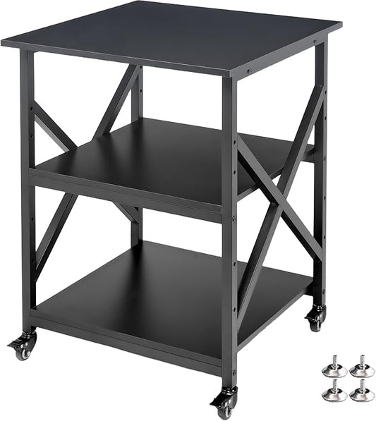 Fannova Printer Stand, 23.6 x 23.6 x 30.1 Inches Large Square Printer Table by Fannova
