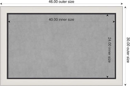 Amanti Art Silver Framed Magnetic Board 30x46 Large Vision Board - Image 2