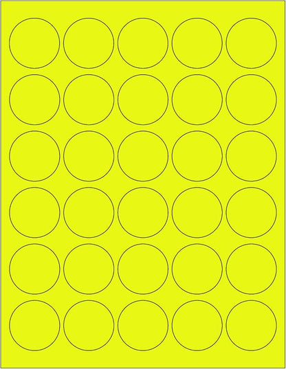 NextDayLabels - 8-1/2 x 11 Neon Color High Light Fluorescent Labels by NextDayLabels