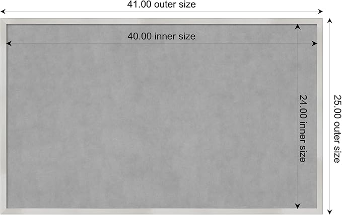 Amanti Art Silver Framed Magnetic Board 25x41 Large Vision Board - Image 4