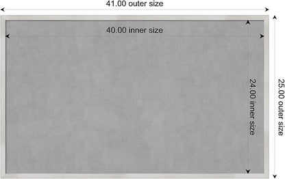 Amanti Art Silver Framed Magnetic Board 25x41 Large Vision Board - Image 4