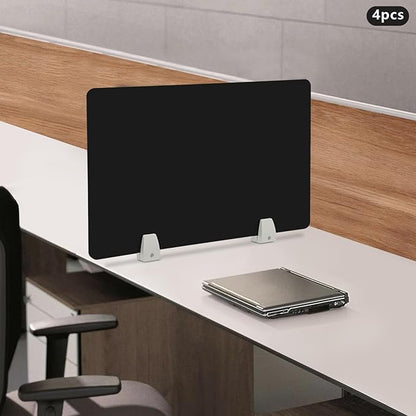 4PCS Desk Dividers Office Partitions, Privacy Desk Panel Protective, Acrylic - Image 6