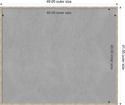 Amanti Art Silver Framed Magnetic Board 41x49 Oversize Vision Board - Image 4