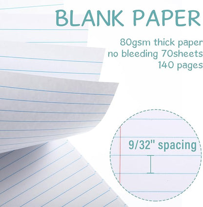 Maitys 6 Pcs Legal Pad Steno Spiral Notebook 8.5" x 11" Top Bound Spiral Pads - Image 5