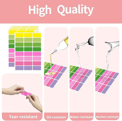 STARLIBOO Removable Freezer Labels, 1x2 Inch Color Coding Removable Labels - Image 4