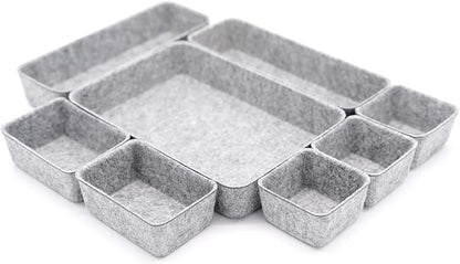 Welaxy Desk Drawer organizers tray Felt storage bins aesthetics room décor - Image 2
