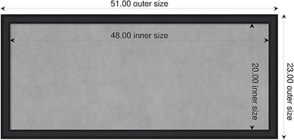 Amanti Art Black Framed Magnetic Board 23x51 Oversize Vision Board - Image 2