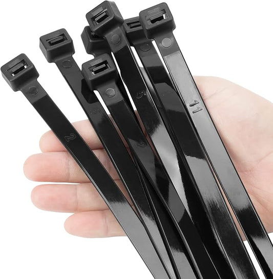 XINGO 20 inch Black Zip Ties Heavy Duty 40 PCS, 250 LBS Ultra Strong Plastic by XINGO
