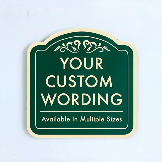Custom Decorative Outdoor Metal, Personalized Aluminum, Customized Driveway by SpeedyOrders