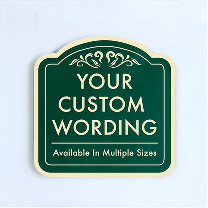 Custom Decorative Outdoor Metal, Personalized Aluminum, Customized Driveway by SpeedyOrders