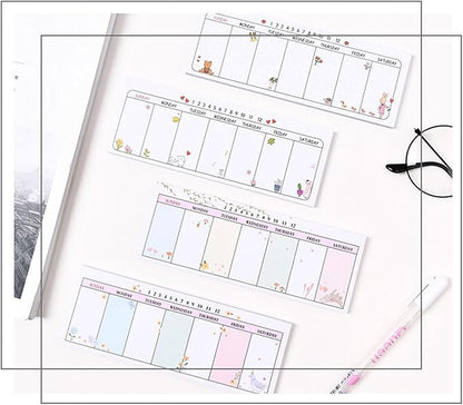 Weekly Organizer Long Strip Planner Notebook Pads Random Patterns - Image 6