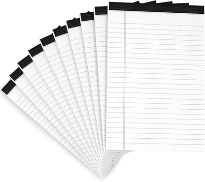 10 Pack Legal Pads Writing Pad 5x8 Inch Lined Writing Note Pads Grocery List by Aidunmis