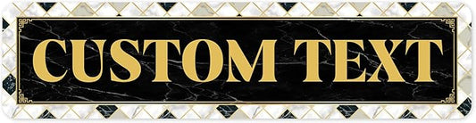 Custom Sign, Custom Street Sign, 11 Font Colors, 13 Font Styles, 4 Hole Options by MySignCenter