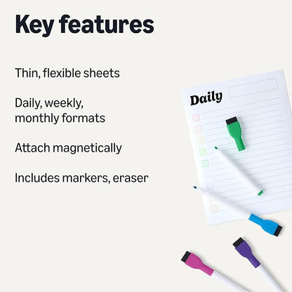 Amazon Basics Magnetic Dry Erase Calendar Whiteboard Set - Image 2
