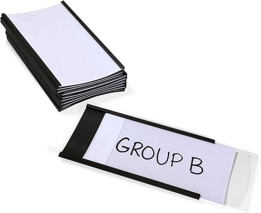 SmartSign Magnetic 'C' Channel Label Holders | 2.5" x 4" Pack of 10 by SmartSign