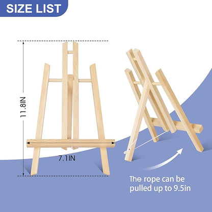 ESRICH 24 Pack 11.8" Wood Easels, Tabletop Easel - Image 2