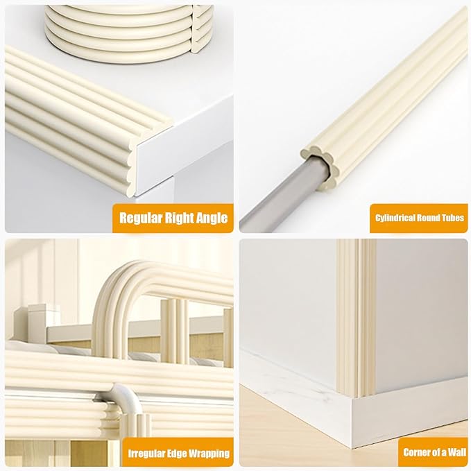 Edge Protector for Baby, Soft Foam Furniture Corner Guards, Desk Edge Cushion - Image 4