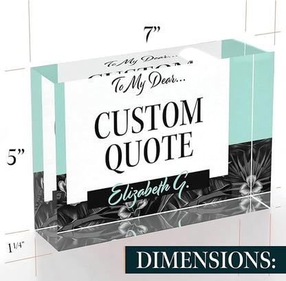 Custom Acrylic Sign Personalized, Custom Desk Name Plate, 18 Styles, - Image 8