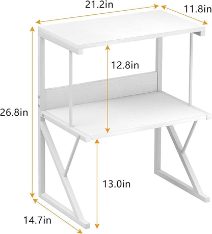 aboxoo Printer Stand for Desk, Desktop Printer Shelf Large 3-Tier Multi-Purpose - Image 3