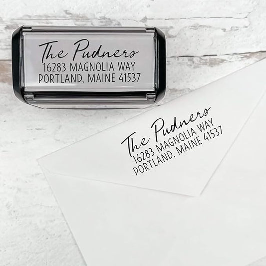 Self Inking Modern Address Stamps | Custom Return Address Stamper by 904Custom
