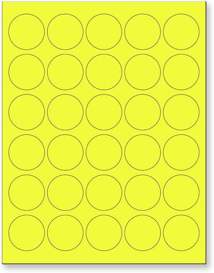 NextDayLabels - 8-1/2 x 11 Neon Color High Light Fluorescent Labels by NextDayLabels