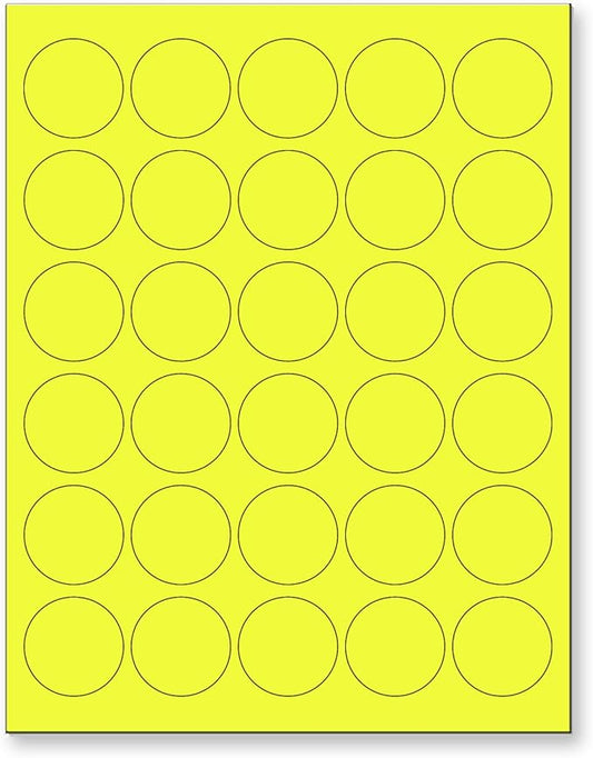 NextDayLabels - 8-1/2 x 11 Neon Color High Light Fluorescent Labels by NextDayLabels