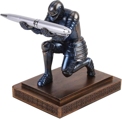 Amoysanli Knight Pen Holder Desk Organizers and Accessories Desk Decor Resin by Amoysanli
