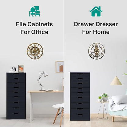 Naomi Home Bianca 9-Drawer Craft & Office Storage Cabinet, Ample Space in - Image 6
